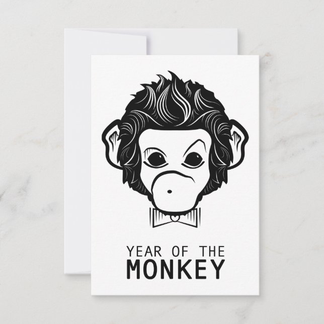 Convite ano do macaco (boliche) (Frente)