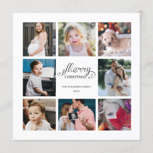 Convite Ano Moderno no na Revisão 8 Feriado de Colagem de