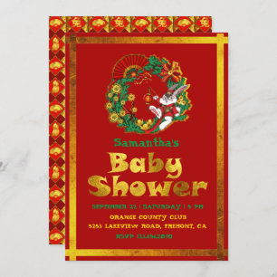 Convite Ano Novo Chinês do Coelho