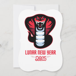 Convite Ano Novo Lunar 2025 Ano Da Cobra