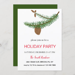 Convite Ano Novo o pinheiro é um mamífero