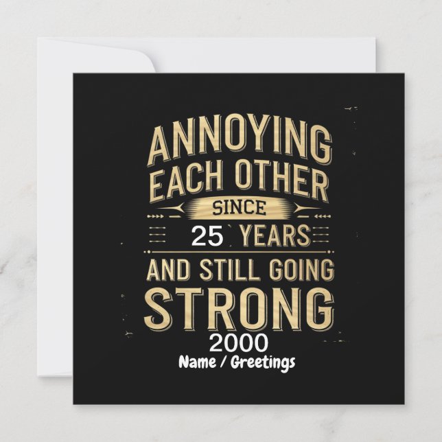 Convite Anojando-se Mutuamente Há Anos Ainda Forte (Frente)