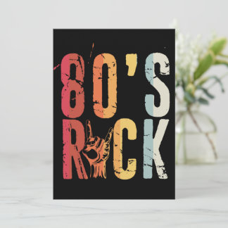 Convite anos 80 Rock Vintage - Banda de Música Retroativa