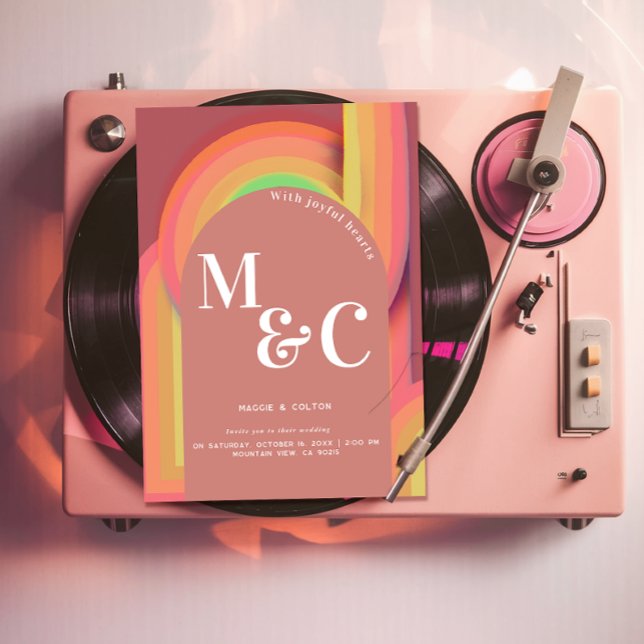 Convite Anos setenta de entalhe retrorreflectores Linhas C (Criador carregado)