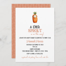 Convite Another Little Sprout/Carrot on the Way 