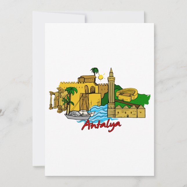 Convite Antalya - Turquia (Frente)