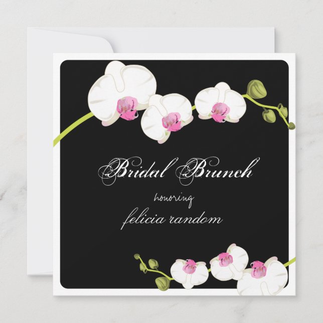 Convite Antecedentes de brunch/bridal PixDezines (Frente)