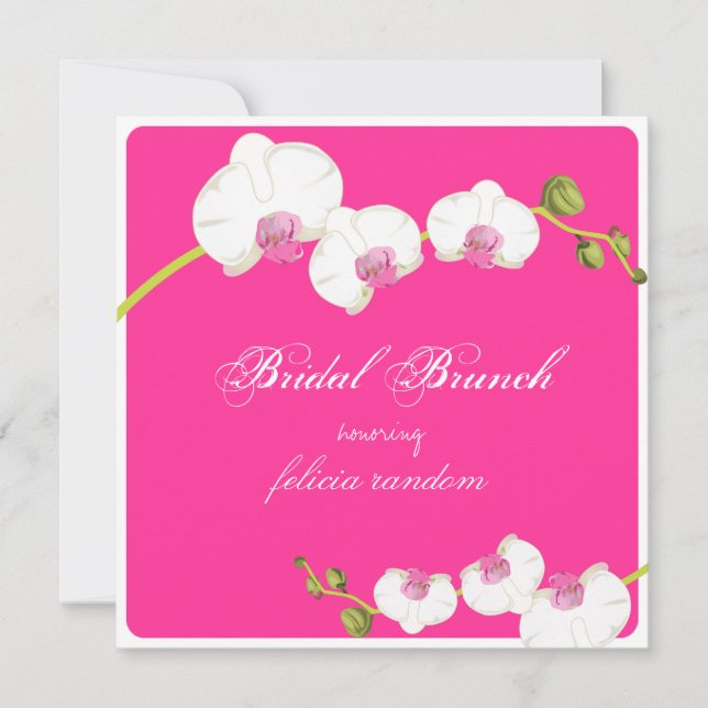 Convite Antecedentes de brunch/bridal PixDezines (Frente)