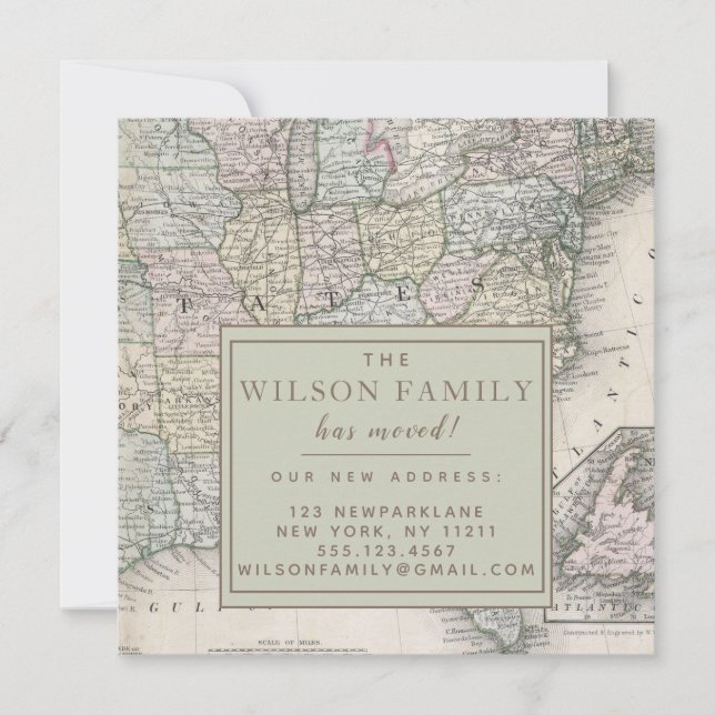 Convite Antecipação em Movimento dos Estados Unidos (Frente)