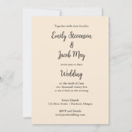 Convite Anterior para Casamento Branco