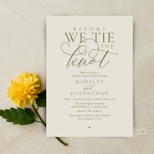 Convite "Antes de dar o nó", Jantar de Ensaio do Casamento