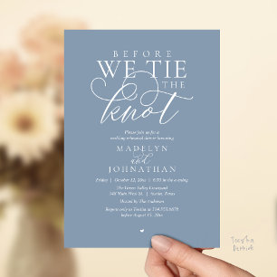 Convite "Antes de dar o nó", Jantar de Ensaio do Casamento