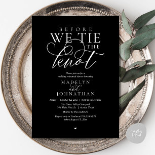 Convite "Antes de dar o nó", Jantar de Ensaio do Casamento