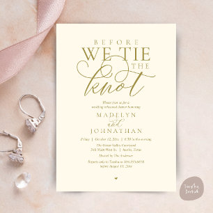 Convite "Antes de dar o nó", Jantar de Ensaio do Casamento