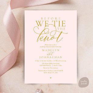 Convite "Antes de dar o nó", Jantar de Ensaio do Casamento