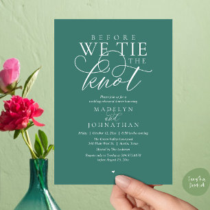 Convite "Antes de dar o nó", Jantar de Ensaio do Casamento