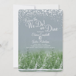 Convite Antes de fazermos árvores casamentos no inverno la