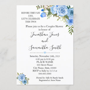 Convite Antes que digam que eu faço casais chá casamento a