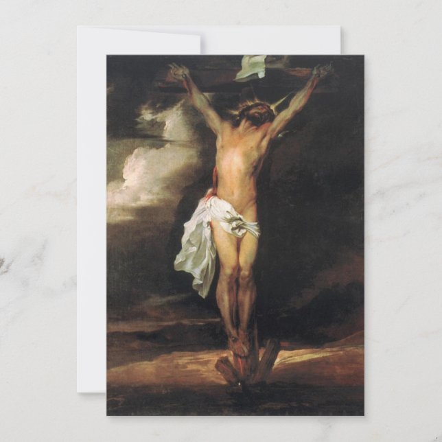 Convite Anthony van Dyck - Crucifixion (Frente)