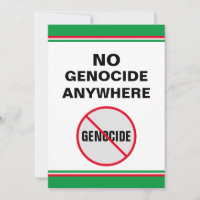 Anti-Genocídio Sem Genocídio em Nenhum Lugar Fale