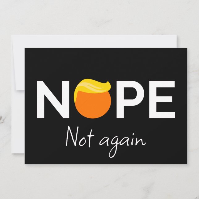 Convite Anti-Trump - Não, Não Mais Eu (Frente)