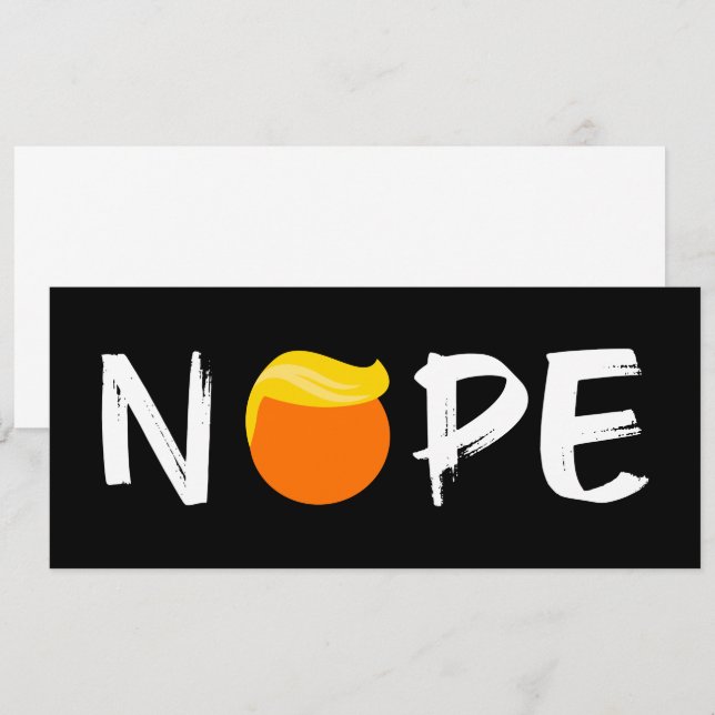 Convite Anti-Trump - Nope Edition II (Frente/Verso)