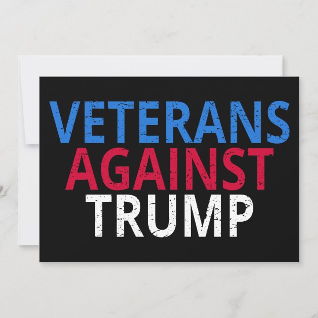 Convite Anti-Trump - Veteranos Contra Trump (Frente)