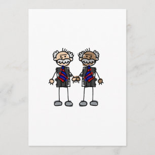 Convite Antigo Casal Interracial