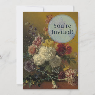 Convite Antigo Mestre Holandês Floral Georgius van Os 1820