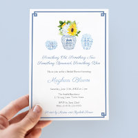 Antigo novo Chá de casamento Clássico Azul Emprest