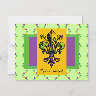 Convite Antígua Mardi Gras Fleur