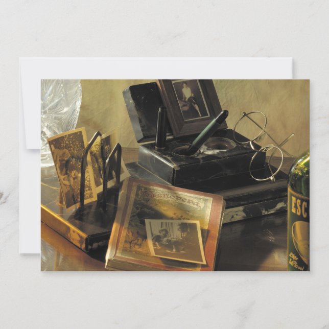 Convite Antiguidades Vintage e Memórias Nostálgicas (Frente)