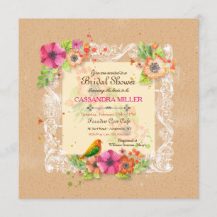 Convite Antiquado para Suspiro