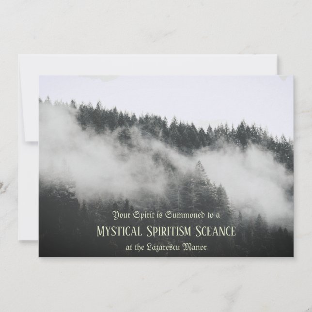 convite antiquado personalizado do Halloween (Frente)