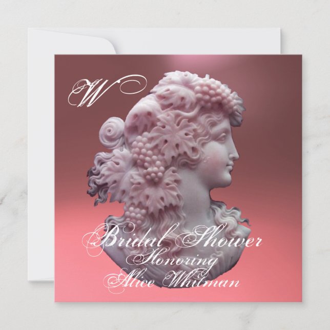 CONVITE ANTIQUE CAMEO, LADY E CHÁ DE PANELA DE UVAS (Frente)