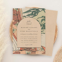 Antique Casamento Kimono Bamboo Japonês