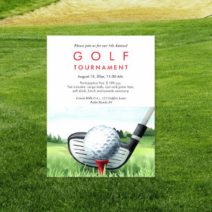 Convite Anual do Torneio de Golfe