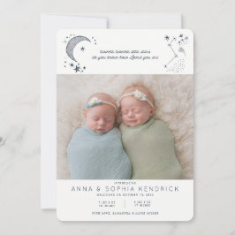 Convite Anunciam Constelação Escrita nas Estrelas Gêmeos