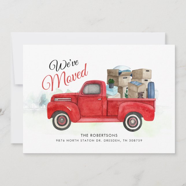 Convite Anunciamento de Endereço de Movimentação de Cores  (Frente)