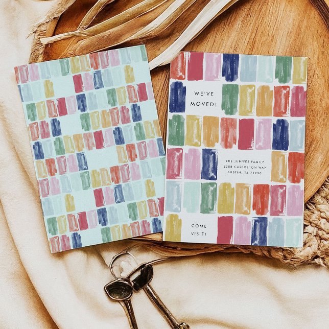 Convite Anunciamento de Movimentação das Joias Pintadas Br (Bright Painted Jewels Moving Announcement)