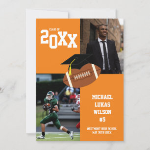 Convite Anunciamento Laranja do Esporte de Graduação de Fu