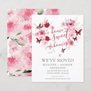 Convite Anunciamos Movimentação Floral Rosa