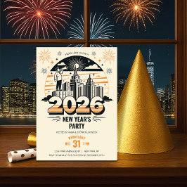 Convite Anunciando Retroceder Chegada do Partido de Ano No