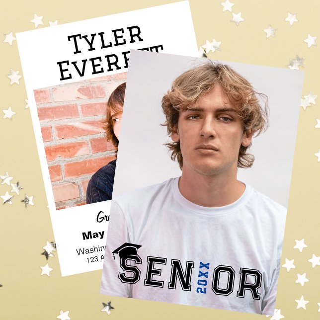 Convite Anúncio/Convite para Graduação de Fotos (Criador carregado)