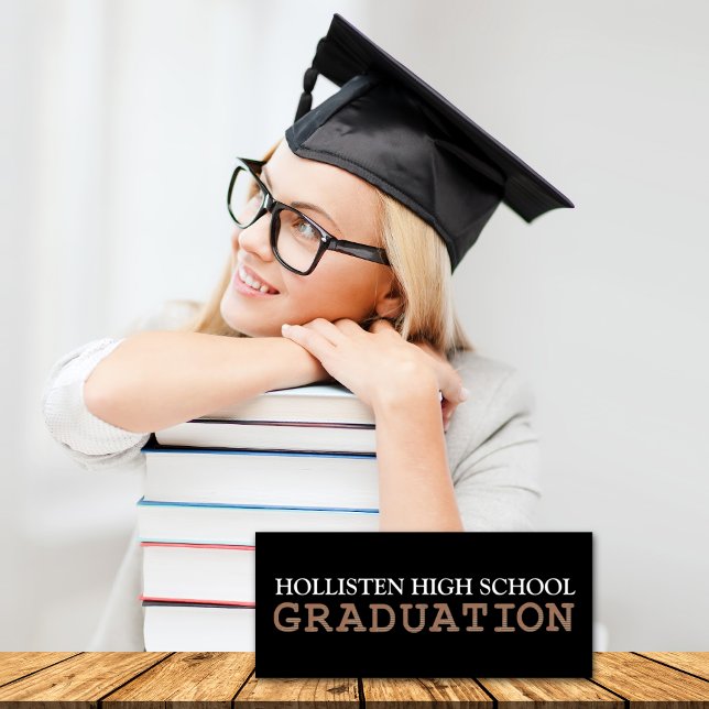 Convite Anúncio/Convites de festas de gradação [Preto] (Criador carregado)