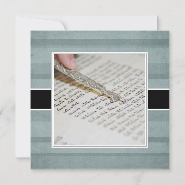 Convite Anúncios/Convites de bar ou Bat Mitzvah (Frente)