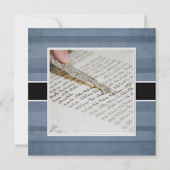 Convite Anúncios/Convites de bar ou Bat Mitzvah (Frente)