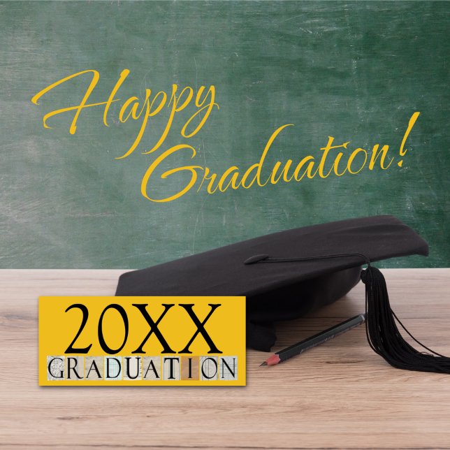 Convite Anúncios/Convites de festas de Graduação [Dourado] (Criador carregado)