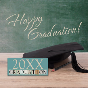 Convite Anúncios/Convites de festas de Graduação [Teal]