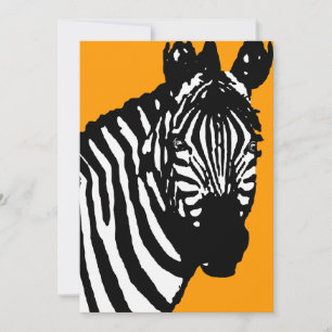 Convite anúncios/convites de zebra